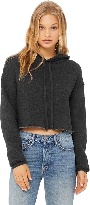 Cropped fleece sweatshirt Clearance