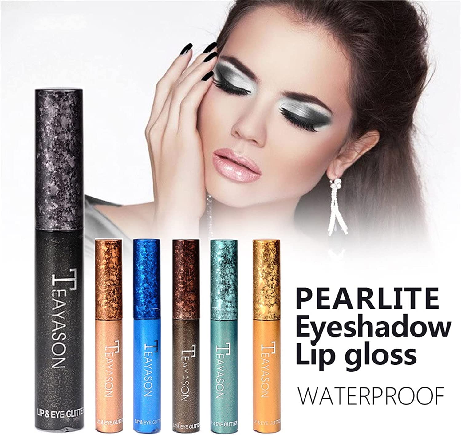 11 Colori Liquido Glitter Set di ombretto Set, Shimmer Metallic Eyeshadow Effetto a Lunga Durata Effetto duraturo Acqua Punto di Ombra a Prova di Acqua Lucida (Color : 11color)