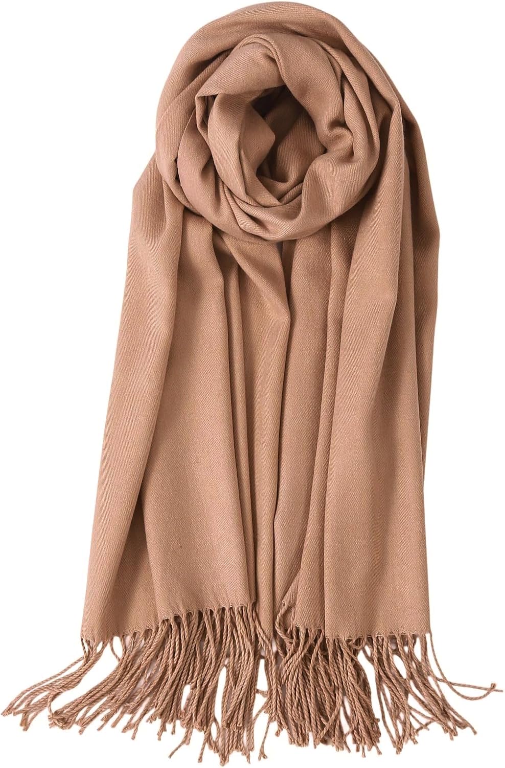 Pashmina Feel Shawls Wraps Solid Scarf for Women Soft Silky Warm Men Scarves Hijab