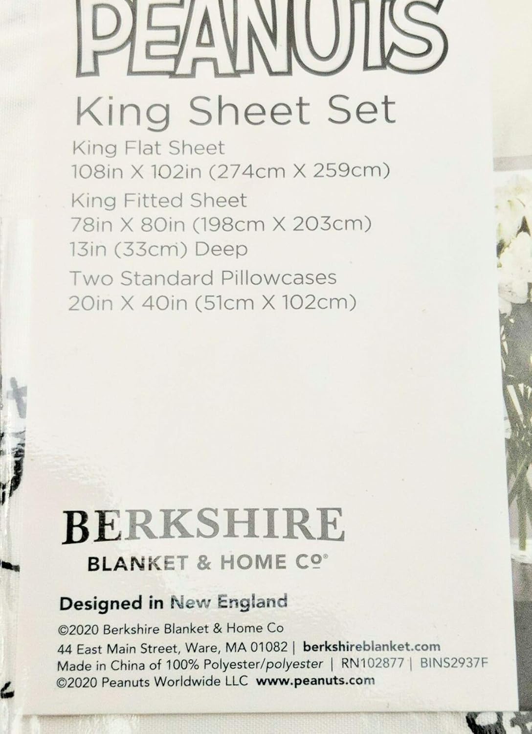 Flash Deals - 60% OFF Snoopy King Size Sheet Set - 4-pc King Size Sheet Set (Peanuts)