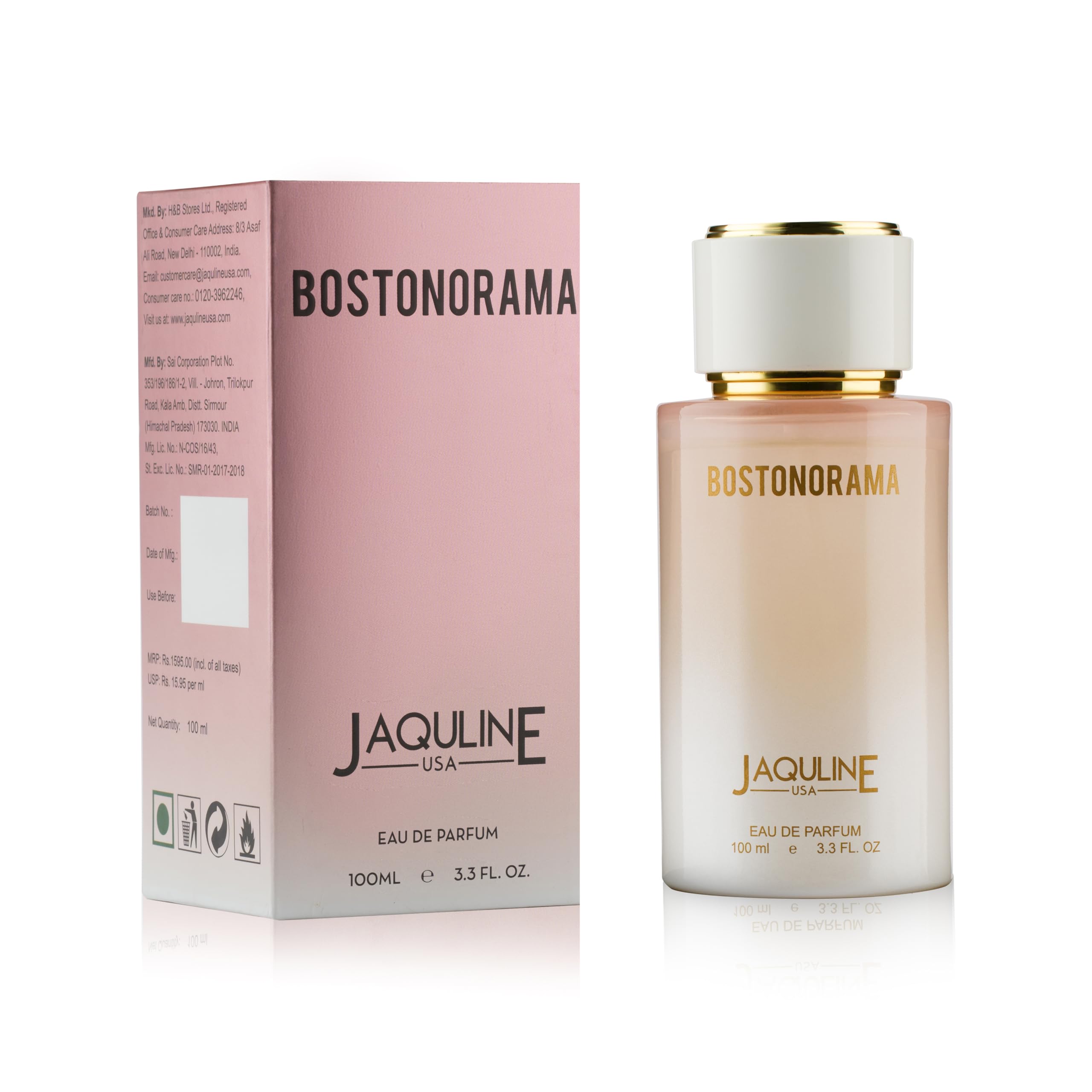 JAQULINE USA BostonoramaPremium Long Lasting Perfume | Men Women | Citrus, Floral & Musky | Fresh & Elegant Fragrance - 100ml