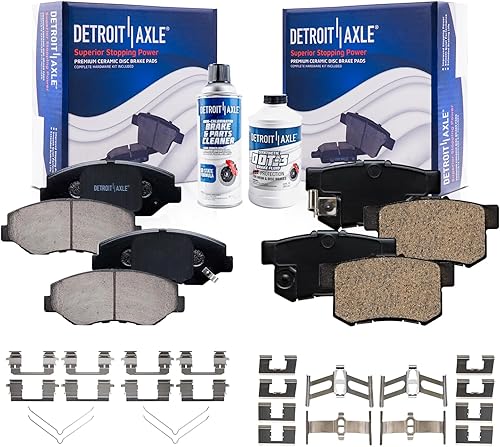 Miniatura 76 de Detroit Axle - Pastillas de freno traseras para Chevrolet Captiva Sport Equinox GMC Terrain Pontiac Torrent Saturn Vue XL-7, Pastillas de freno de