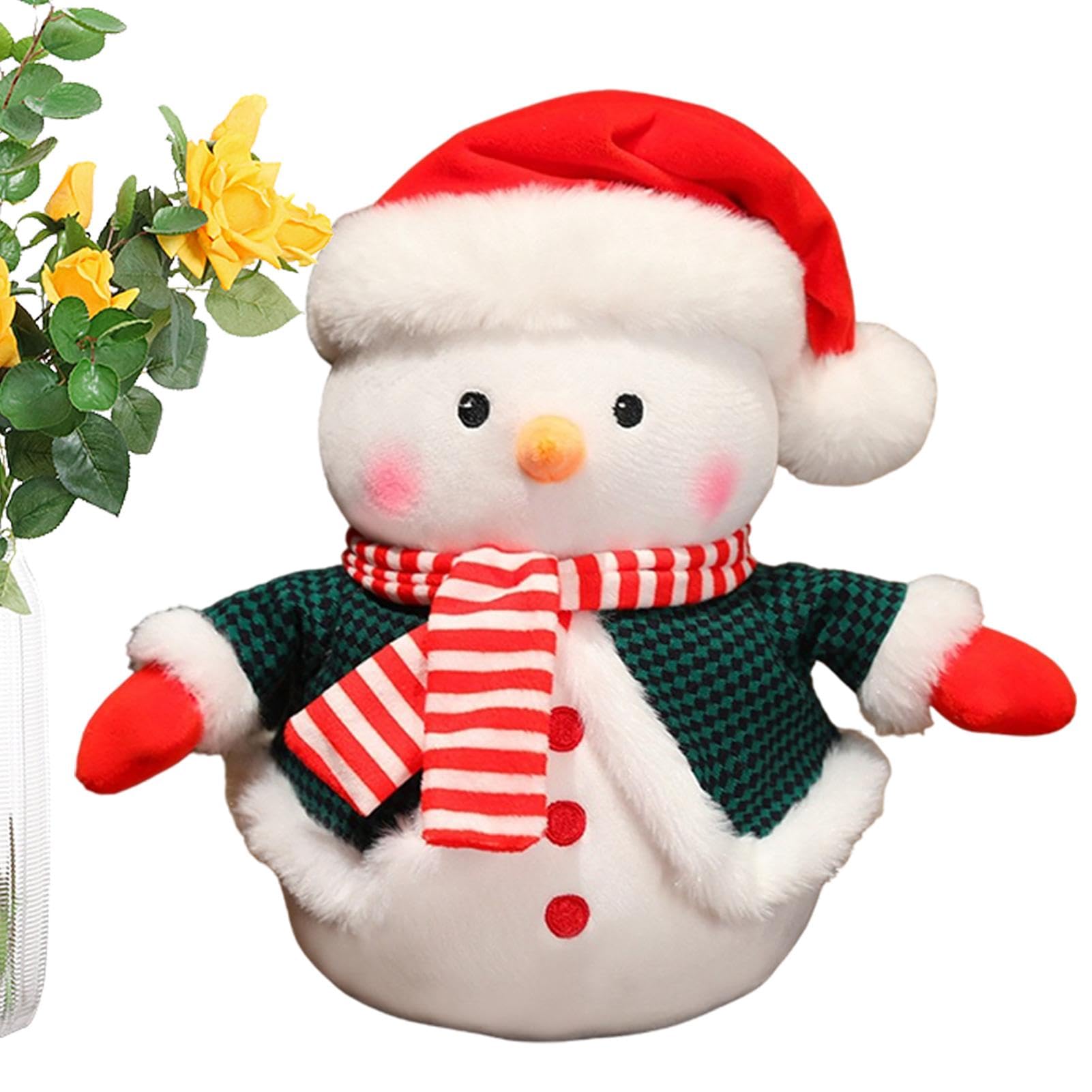 岚亭はサンタクロースの雪だるまのぬいぐるみのクリスマス装飾品を紹介します Amazon.co.jp: アニメーション雪だるま、クリスマス雪だるまぬいぐるみ