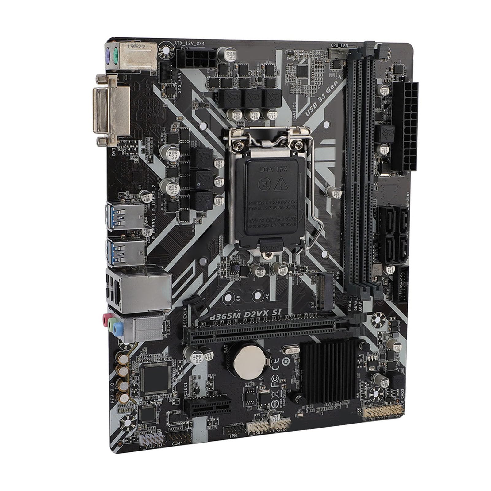 Płyta Główna z dwukanałową pamięcią DDR4 Obsługuje Gniazdo LGA 1151 Socket 9. 8. Generacji, dla Core I9 I7 I5 I3, dla Pentium, dla Celeron z siecią GbE LAN, Układ Dźwiękowy