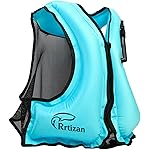 Rrtizan Swim Vest for Adults, Swim Jackets - Portable Inflatable Snorkel Vest for Swimming, Snorkeling, Kayaking, Paddle Boating and Other Low Impact Water Sports Safety