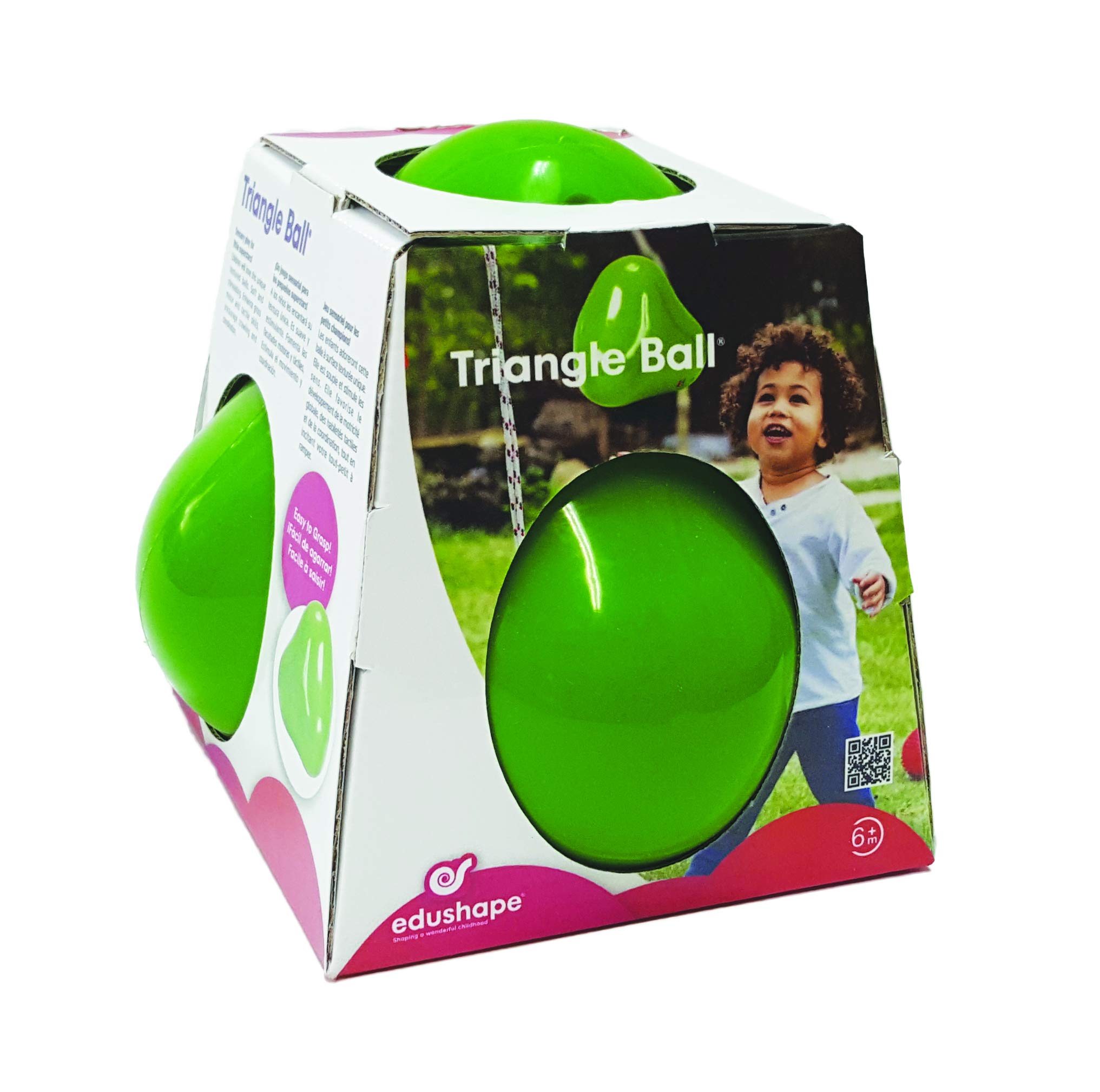 EdushapeWobbles Sensory Ball. 18 cm Easy Grip, Easy to Catch Pyramid Wobbly Massage Ball. ADHD Anxiety Relief. Baby Sensory Ball for Toddlers. BPA Free. Suitable for Boys & Girls 6 months +