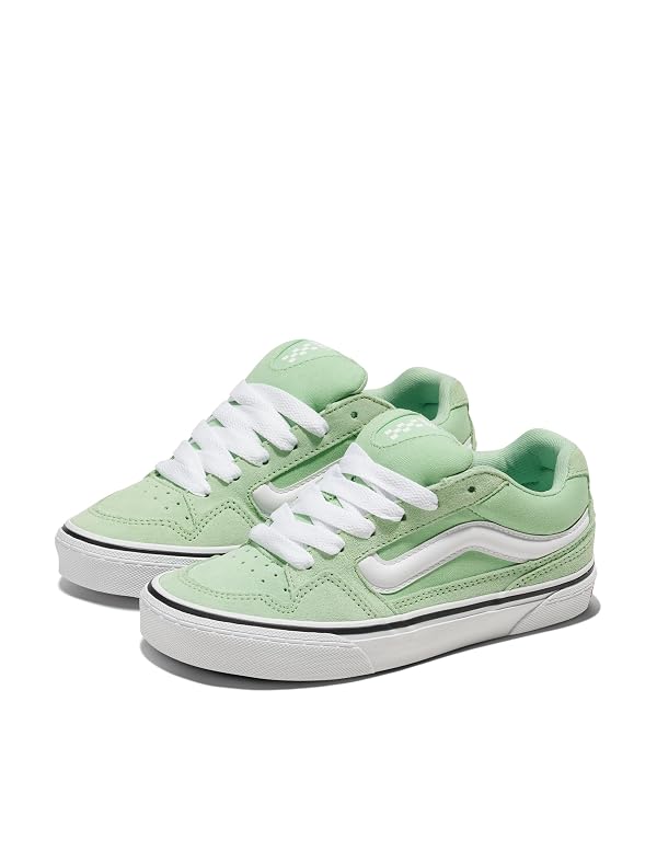 Vans Kids' Caldrone Shoe, Suede/Canvas Cacti Green, 3.5 by Vans - Used condition - Image 2