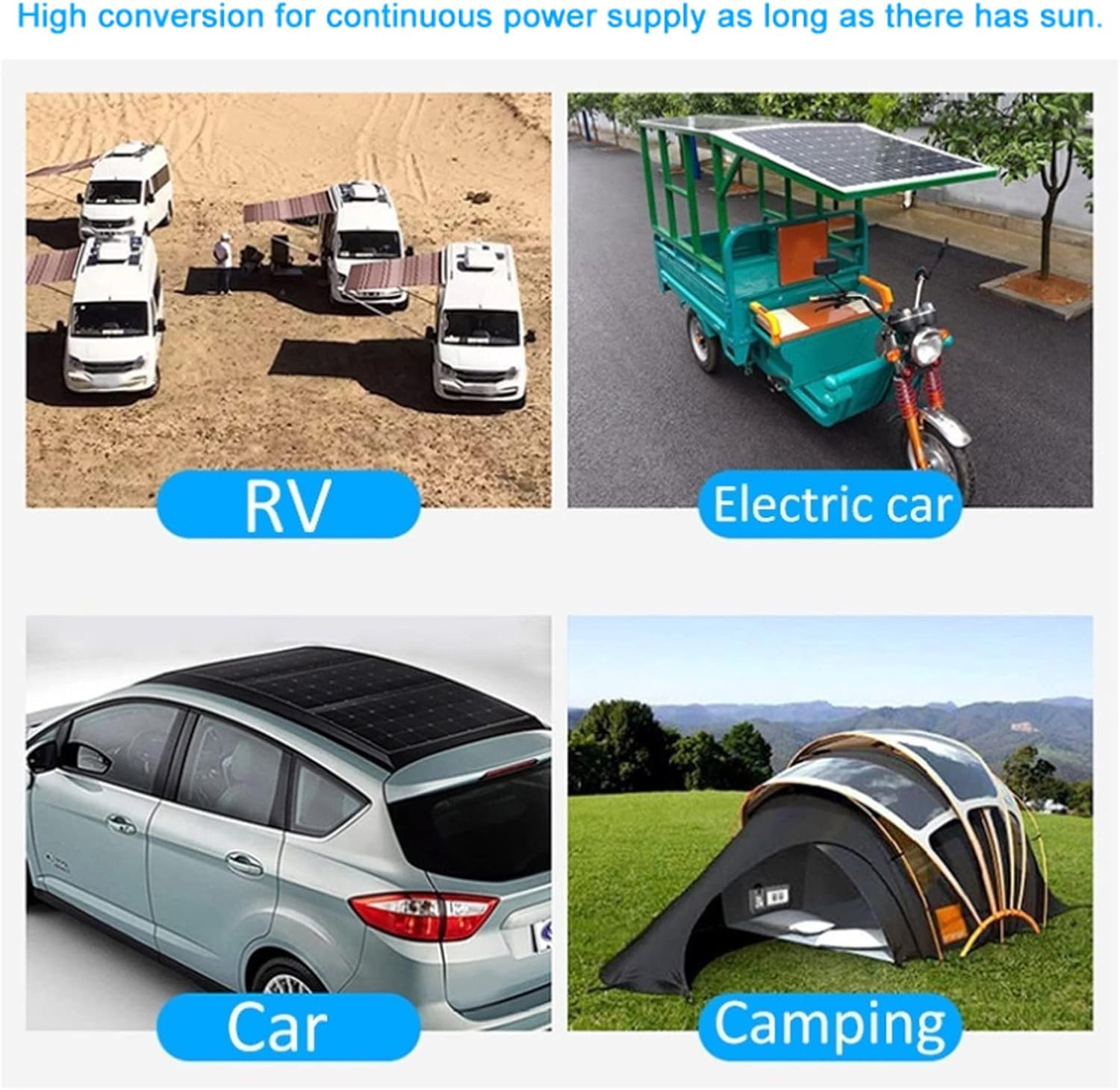 Portable Solar Panel Kit - 250W Monocrystalline Solar Panel Starter Kit with 10A Solar Controller, Dual USB Ports, Solar Panels System for Home RV Car Boat Camping