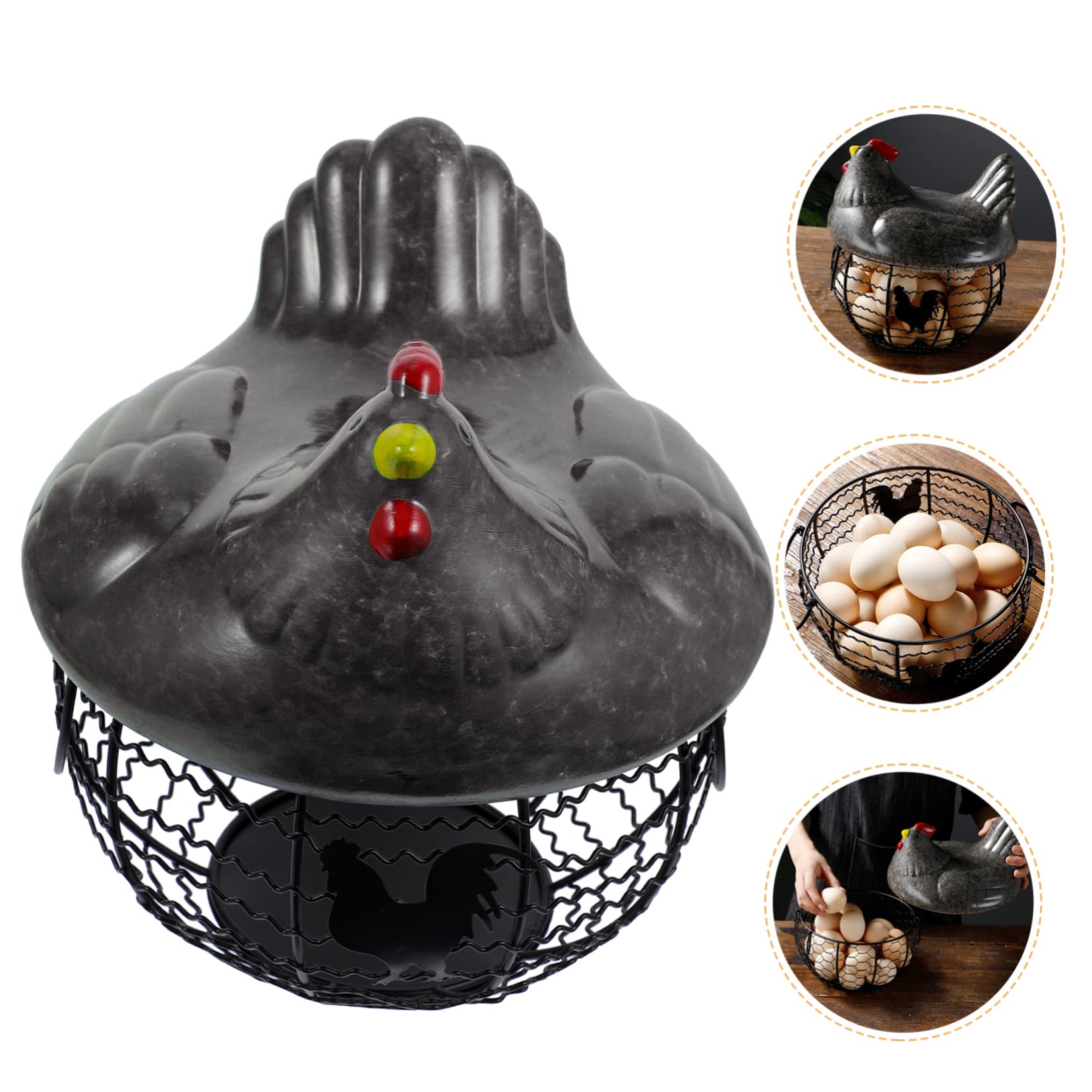 Alipis Panier à Œufs Métallique Panier De Rangement Pour Fruits Et Légumes Conteneur De Cuisine