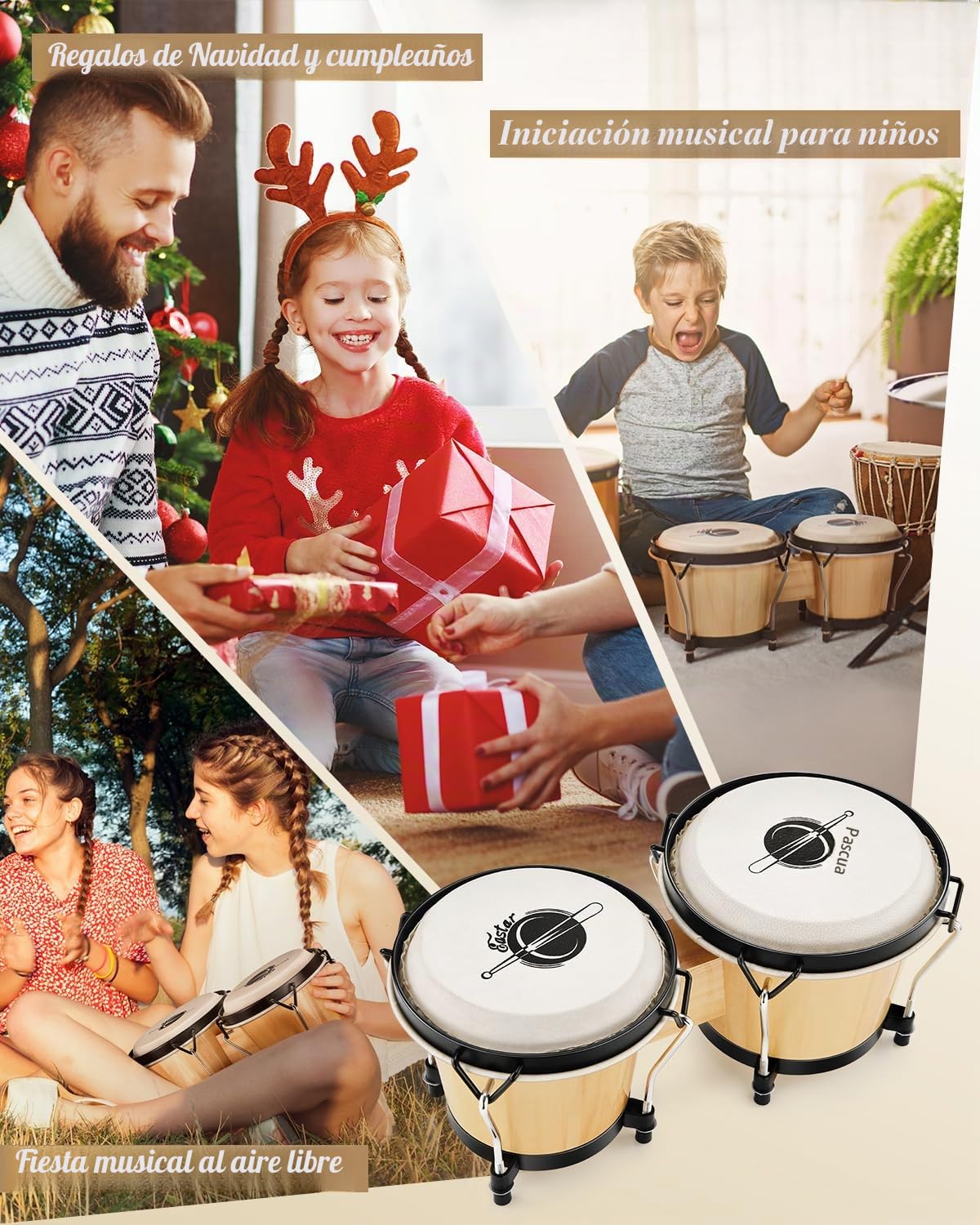 Eastar EBO-1 Wood 6+7 Bongo Drum