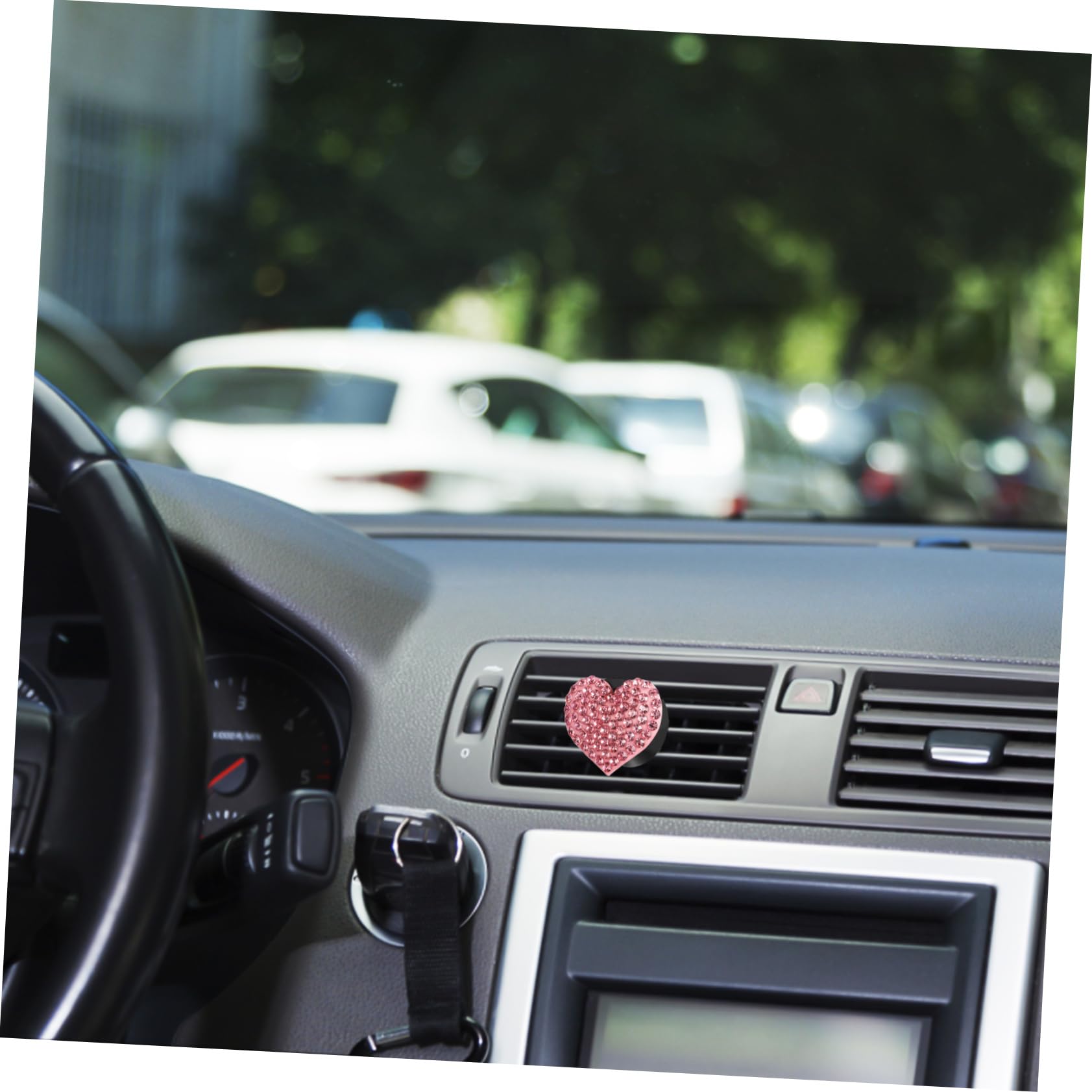 Gatuida 20pezzi Clip Per Ventilazione Auto Con Design Cuore Accessori Per Auto Con Profumo Decorazioni Brillanti Per Diffusori Di Compatibili Con Tutti Veicoli