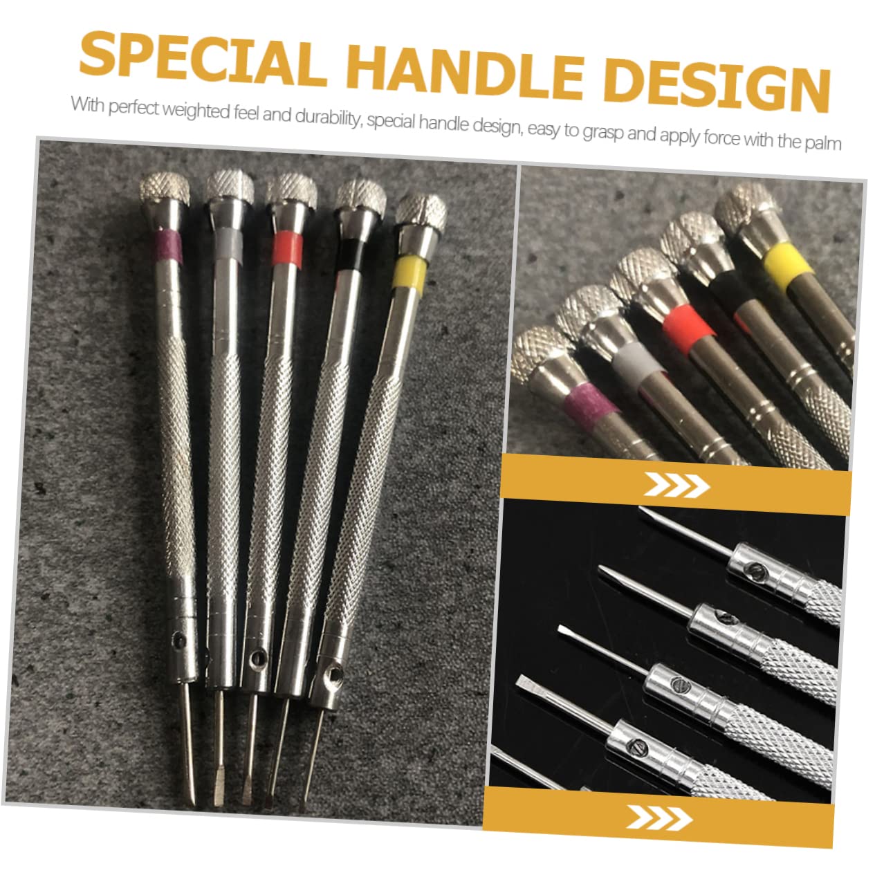 Set di Cacciaviti per Riparazione 8 Pezzi, Acciaio, Portatile