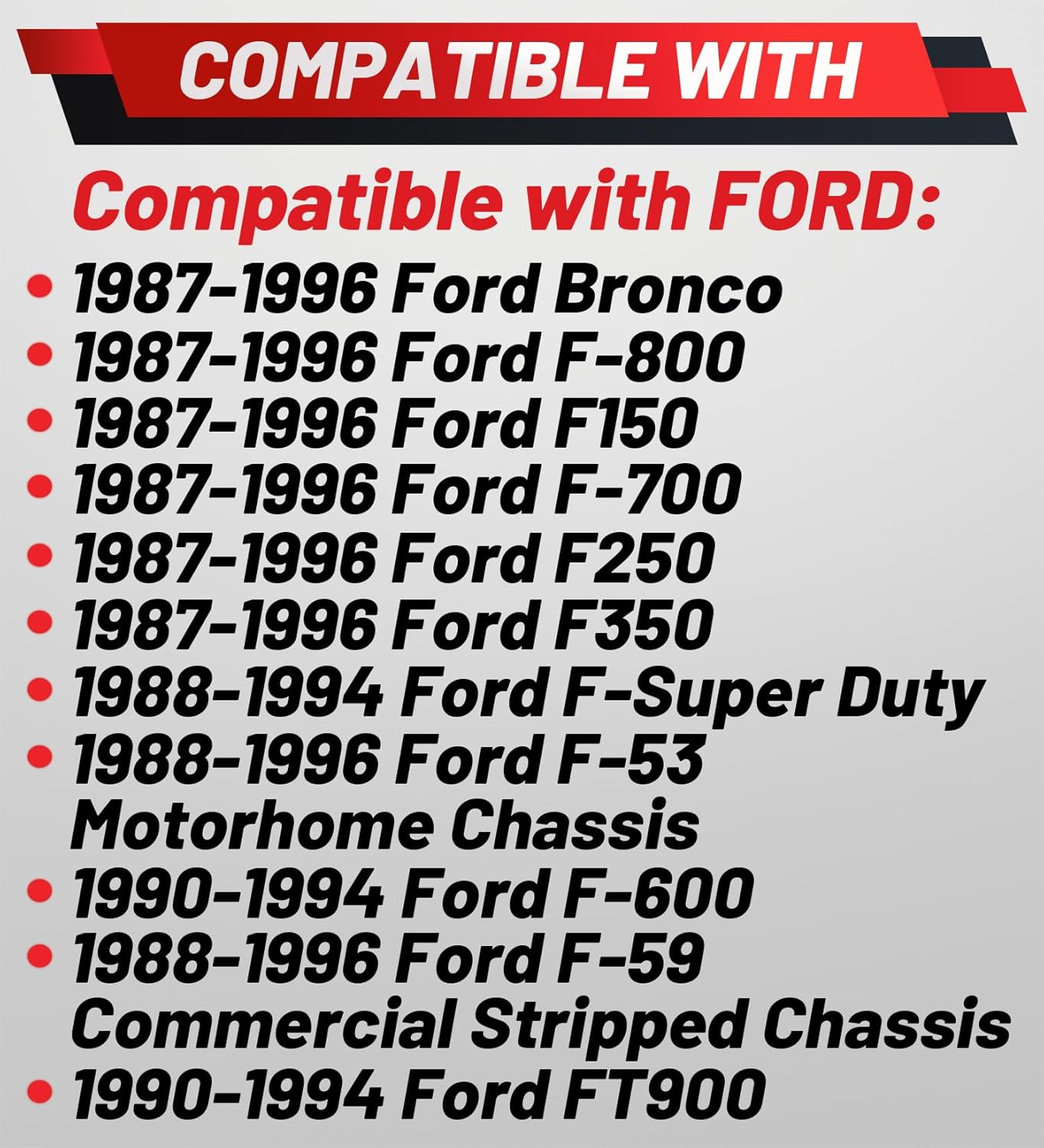 WPM299 E7TZ17508A 601-201 Upgraded Front Wiper Motor Compatible with Ford F800 F700 F600 F-350 F250 F150 1987-1996, F Super Duty 1990-1996, Bronco 1987-1996.