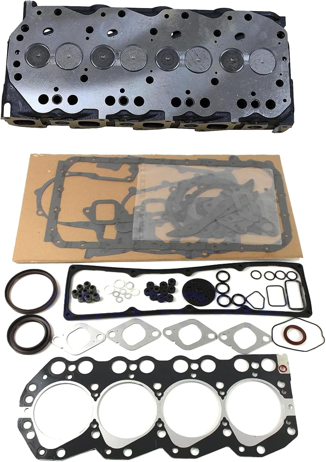 Cylinder Head Compatible for Nissan Engine TD27 TD27T TD27-T TD27-TI (Complete Cylinder Head)