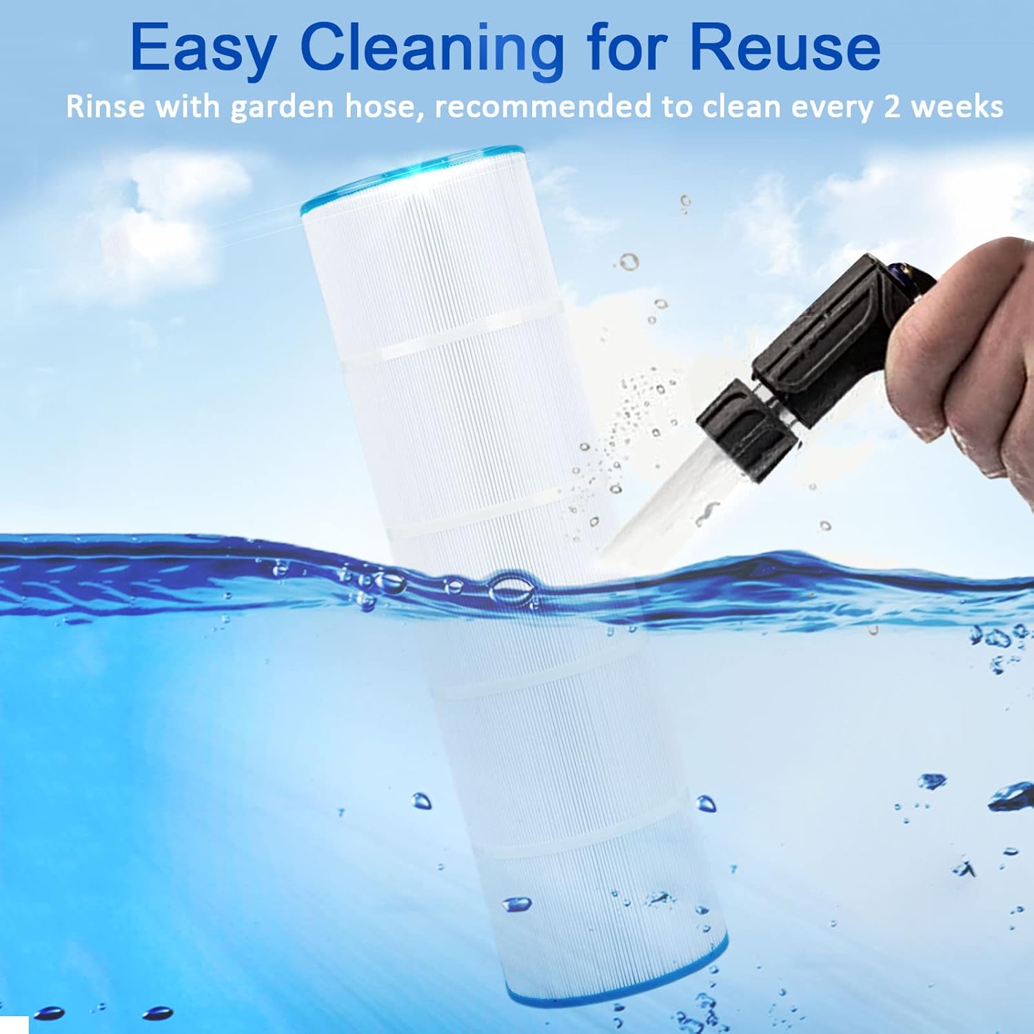 CCP420 Pool Filter Compatible with Pentair Clean and Clear Plus 420, Pleatco PCC105-PAK4, Pentair 178584, Ultral-A6, Unicel C-7471, R173576, 817-0106, Filbur FC-1977, 4 X 105 sq.ft. 4 Pack