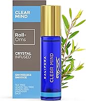 Vista 1 de BALIPURA - Crystal Aura Roll On - Aceite de aromaterapia Clear Mind - Aceites esenciales de árbol de té con cristales - Aceites esenciales - Aceites