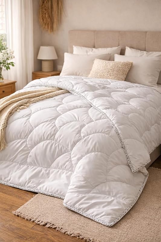 Merino Wool Luxus Alpaka Gyapjú Paplan 140x200 cm Egyszemélyes Minden Évszakra