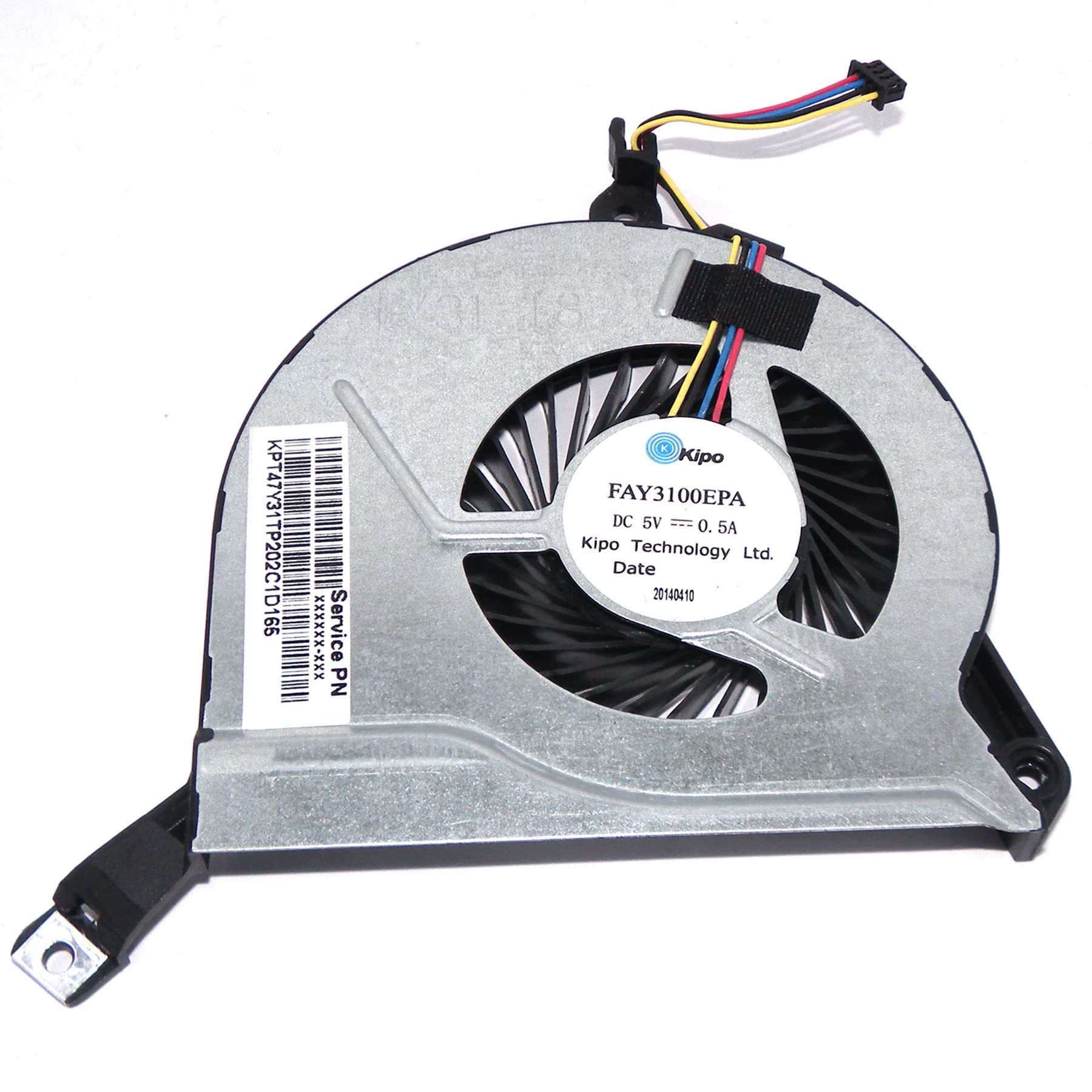 Ventola CPU Per HP 15-P / 15-F / 15-K – 762505-001, Spessore 6 Mm, 4 Pin