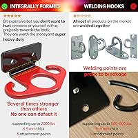 Vista 4 de Resistance Band Wall Anchors, Wall Mounted Modular Hooking Platform, Workout Wall Mount Anchor, Training Anchor Mounted Hook Exercise Station for