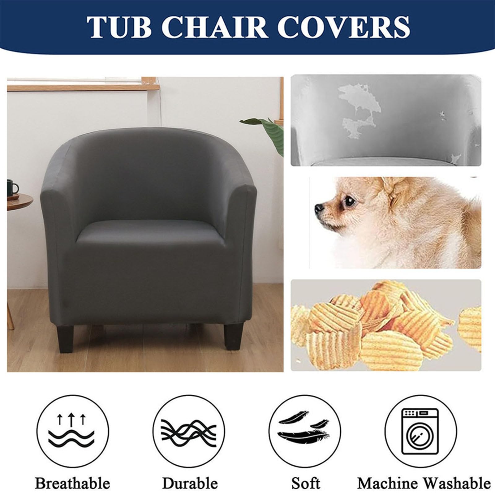 Hearda Housse Fauteuil 1 Place, Couleurs Pures Des Quatre Hearda Housse Fauteuil 1 Place, Couleurs Pures Des Quatre