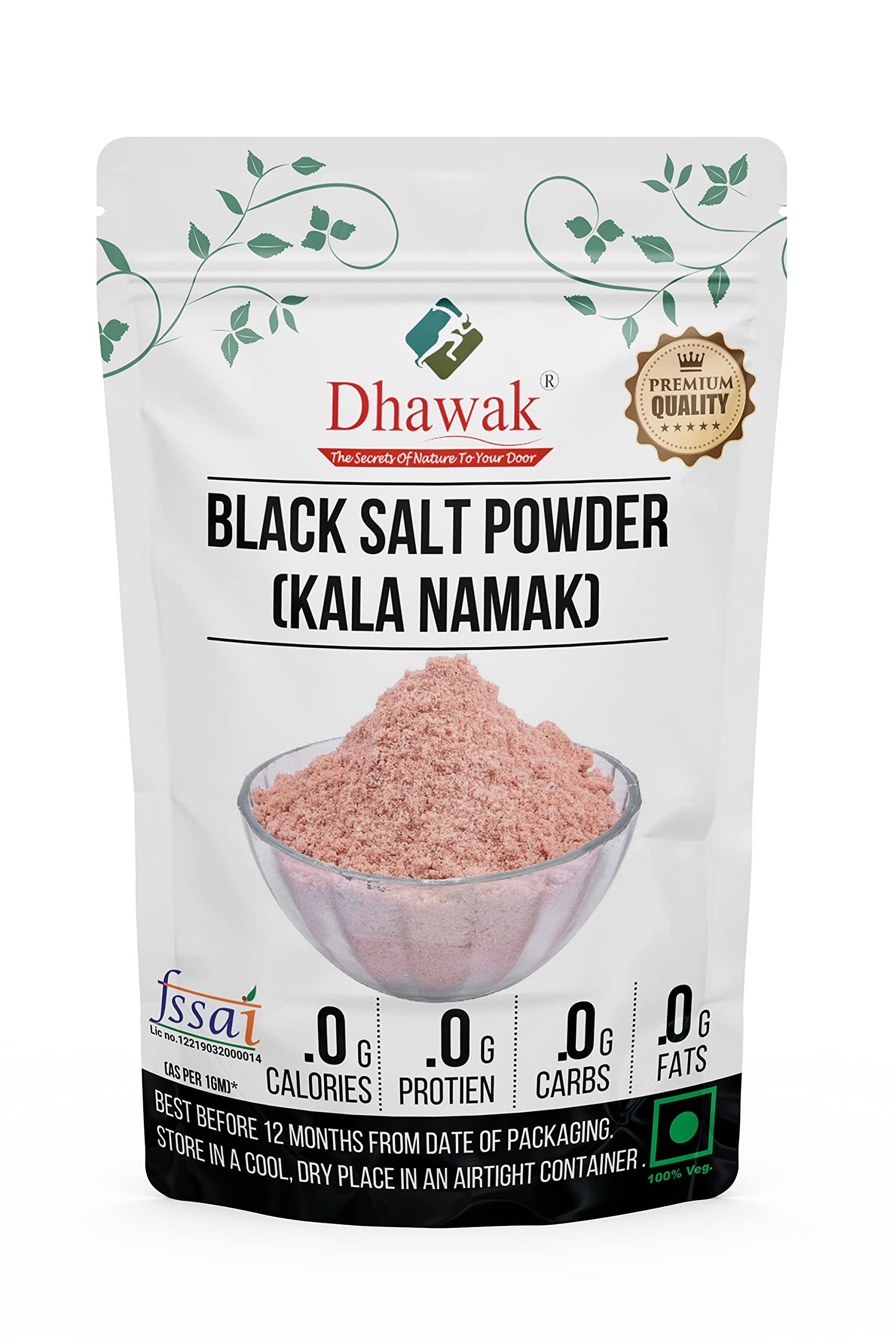 Dhawak Black Himalayan Salt Powder (Kala Namak Powder) - 1250 GMS. (B07N89VBSH) Amazon Price History, Amazon Price Tracker