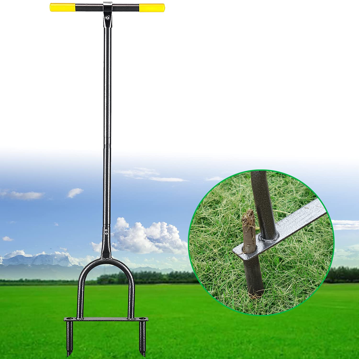 Buy HOSKO Lawn Core Aerator, Manual Grass Dethatching, Core Aeration