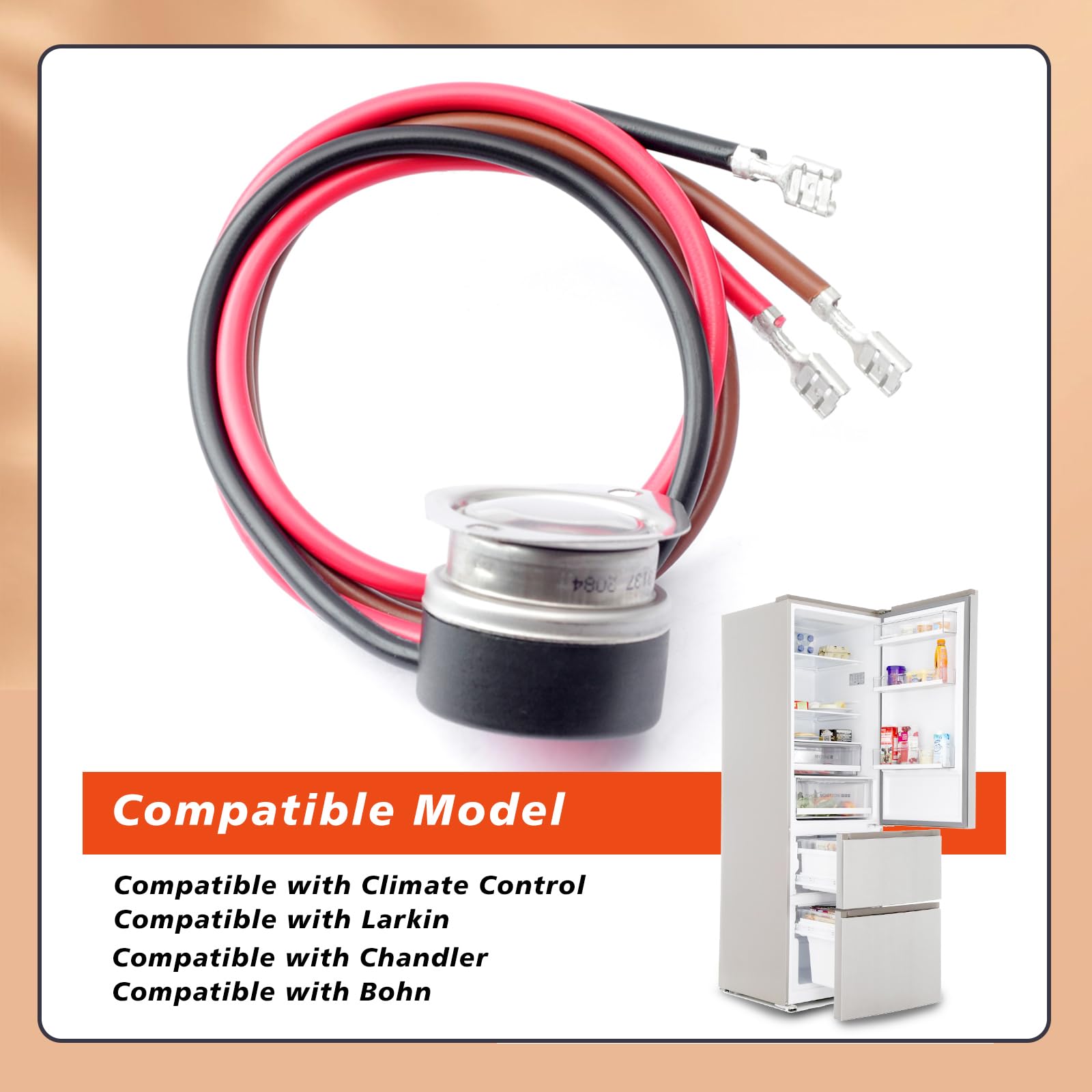 5709L 4751C - Termostato de descongelación para refrigerador de 3 cables de repuesto para control de clima para Larkin para Chandler para ventilador Bohn y piezas de terminador de 3