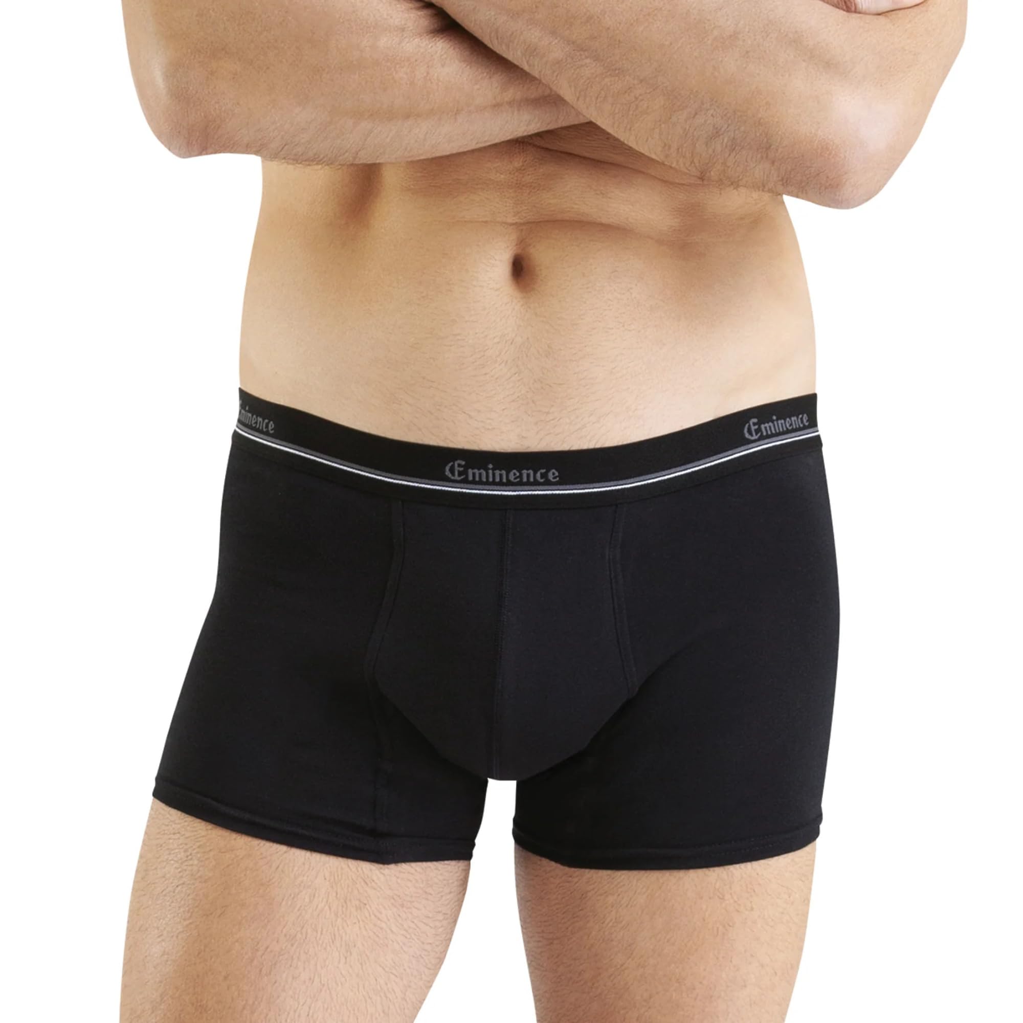 Boxer Sanitario Assorbente da Uomo, Cotone Elasticizzato, Dispositivo Medico, Anti Odore, Invisibile 4 Strati Piccole Perdite Urinarie, Incontinenza (Nero, XXL)