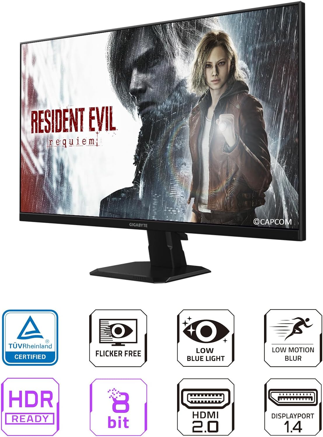 GIGABYTE - GS27QA SA - 27" IPS Gaming Monitor - QHD 2560x1440-180Hz - 1ms MPRT - AMD FreeSync - HDMI, DP - Black
