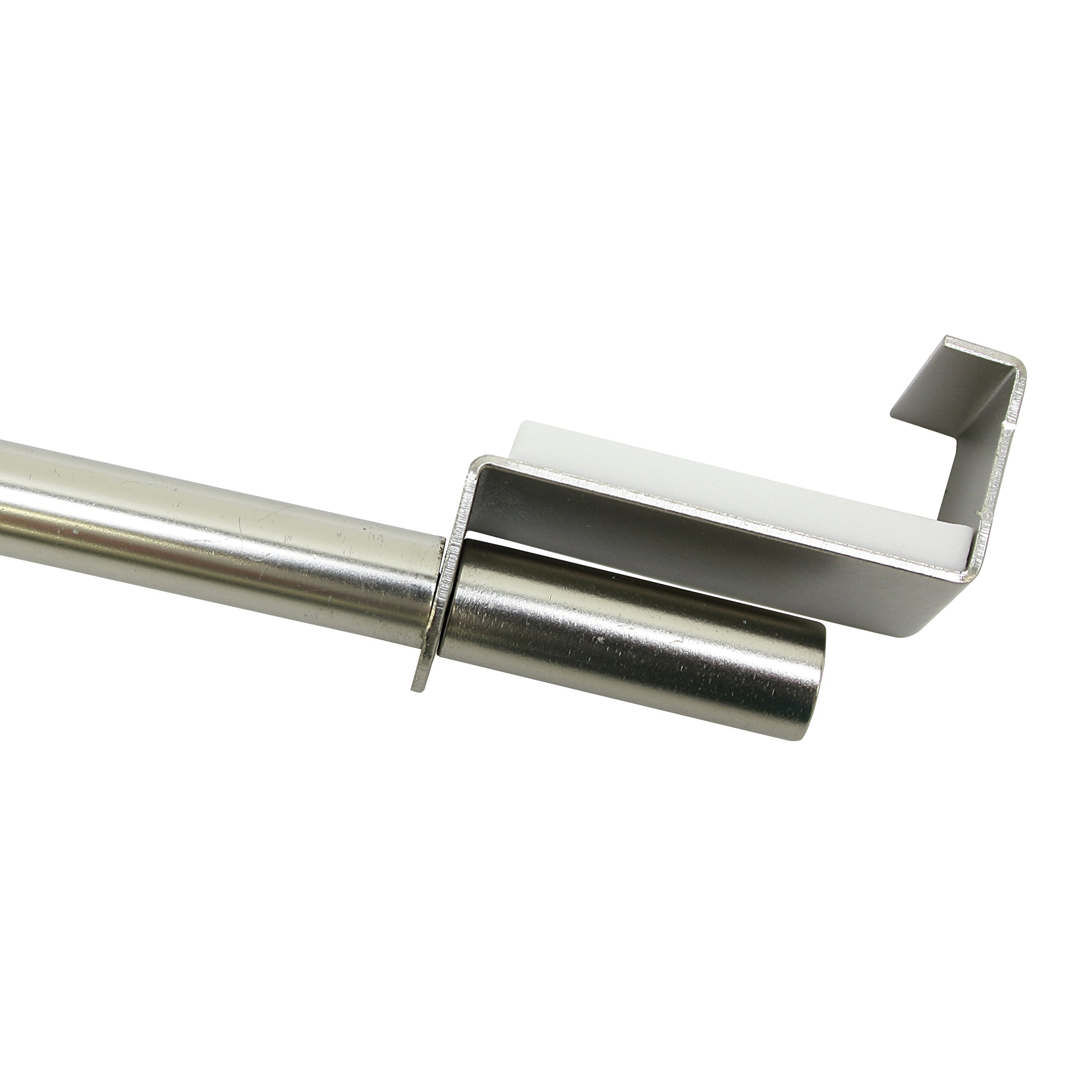 Gardinia 2619 Spannvitrage Ø 9 mm, Metall, ausziehbar 120-160 cm, Titan