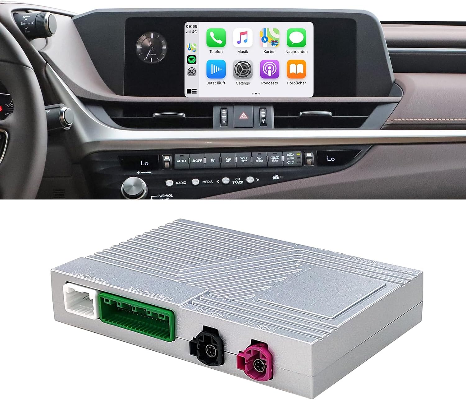 Wireless Carplay Retrofit Kit for Lexus GX460/ES/UX/NX/IS/RX/ES300H/Rc300