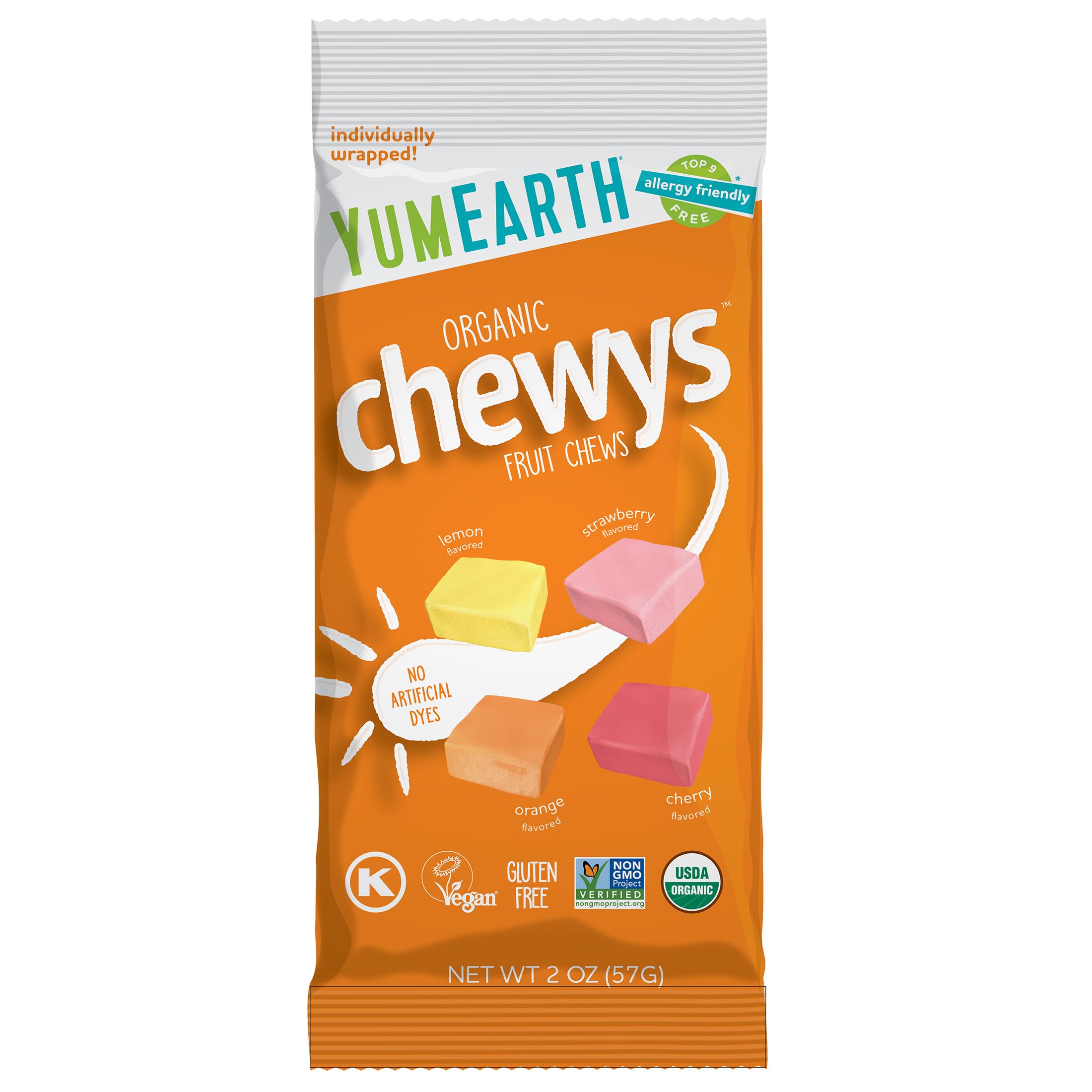 Amazon.com : YumEarth Organic Chewys, 2 oz. Grab and Go : Grocery