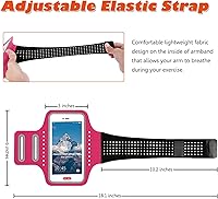 Vista 4 de Soporte de teléfono para correr para mujeres y niños, brazalete para teléfono celular iPhone 11 12 13 14 15 16e 16 Pro Max Xs Xr X 10 Plus SE Mini