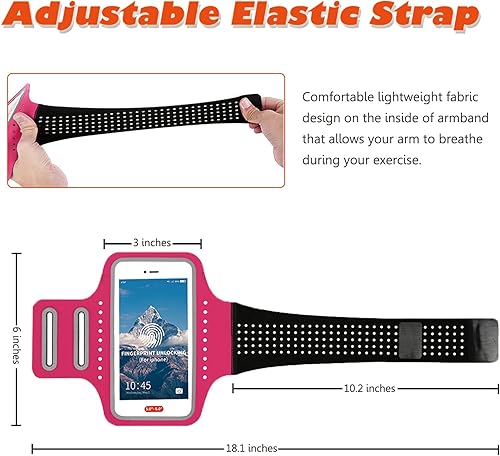 Miniatura 4 de Soporte de teléfono para correr para mujeres y niños, brazalete para teléfono celular iPhone 11 12 13 14 15 Pro Max Xs Xr X 10 8 7 6 Plus SE Mini