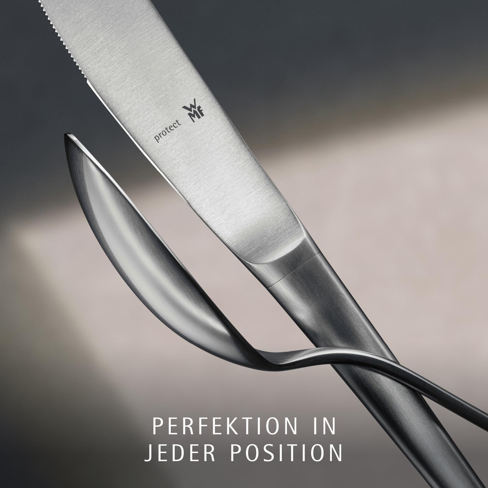 WMF Corvo Besteck Set 6 Personen, 30-teilig, Hohlheftmesser, Cromargan protect Edelstahl mattiert, kratzbeständig, spülmaschinenfest