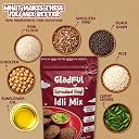 Gladful Ragi Idli Instant Mix - No Palm Oil, No Transfat, High Fiber, Healthy Protein Breakfast - Perfect for Quick & Nutritious Breakfasts - Pack of 1-400 gm gallery image