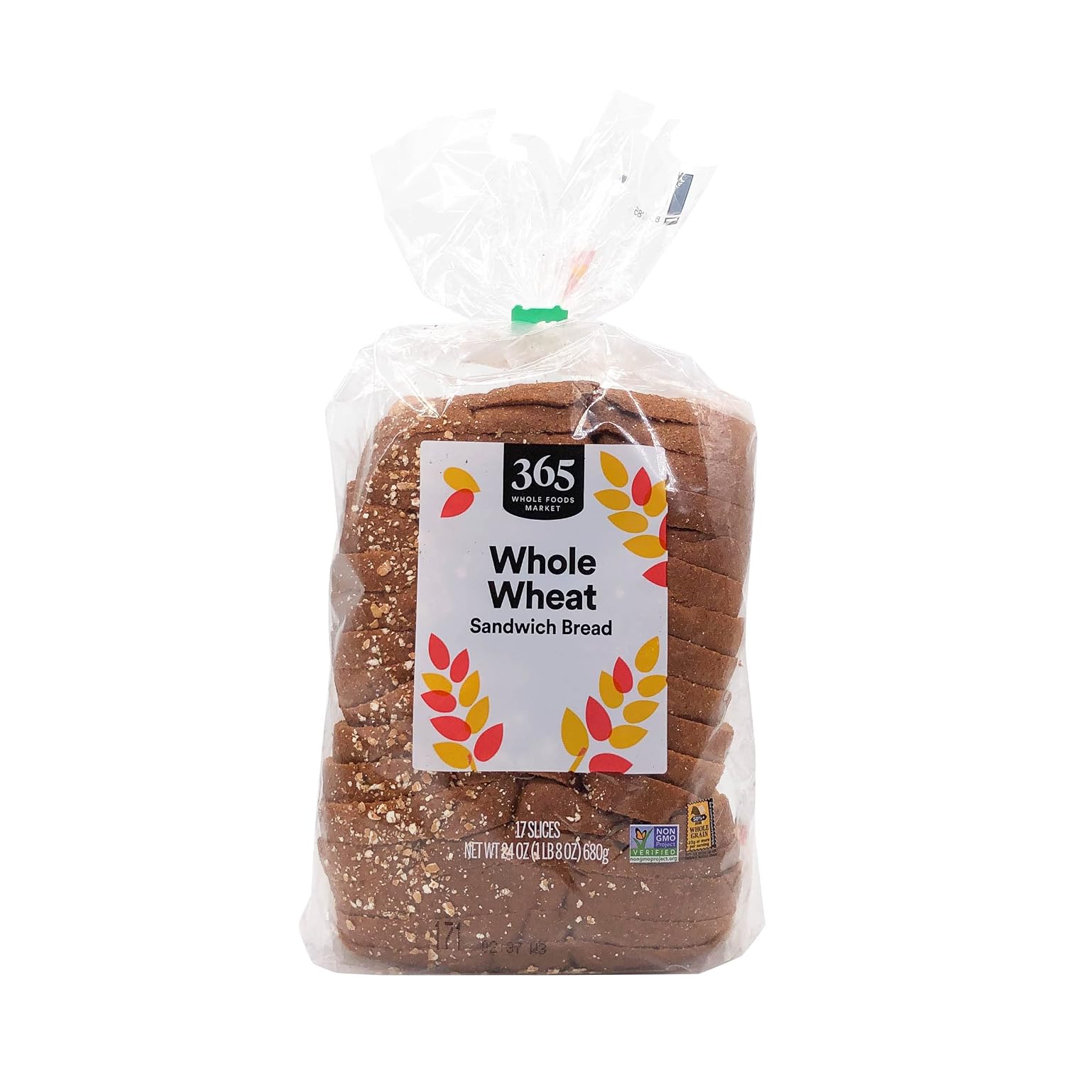 365 by Whole Foods Market, Bread Whole Wheat Fresh, 24 Ounce