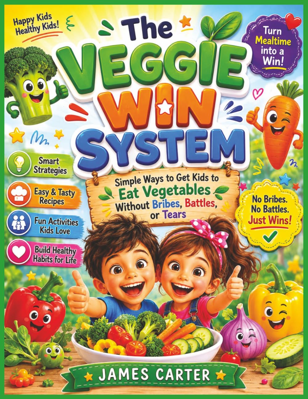 The Veggie Win System - Simple Ways to Get Kids to Eat Vegetables Without Bribes, Battles, or Tears: Easy Strategies for Picky Eaters Without Bribes, Pressure, or Mealtime Battles