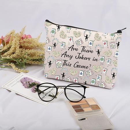 Lustige Mahjong Make-up-Tasche – Witziges Geschen Produktbild-Vorschau 8