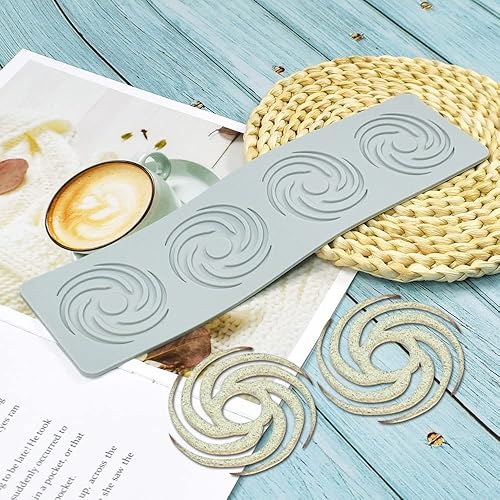 Miniatura 11 de Molde de patrón geométrico, molde en espiral hueco 3D de silicona para fondant para decoración de pasteles, cupcakes, alimentos
