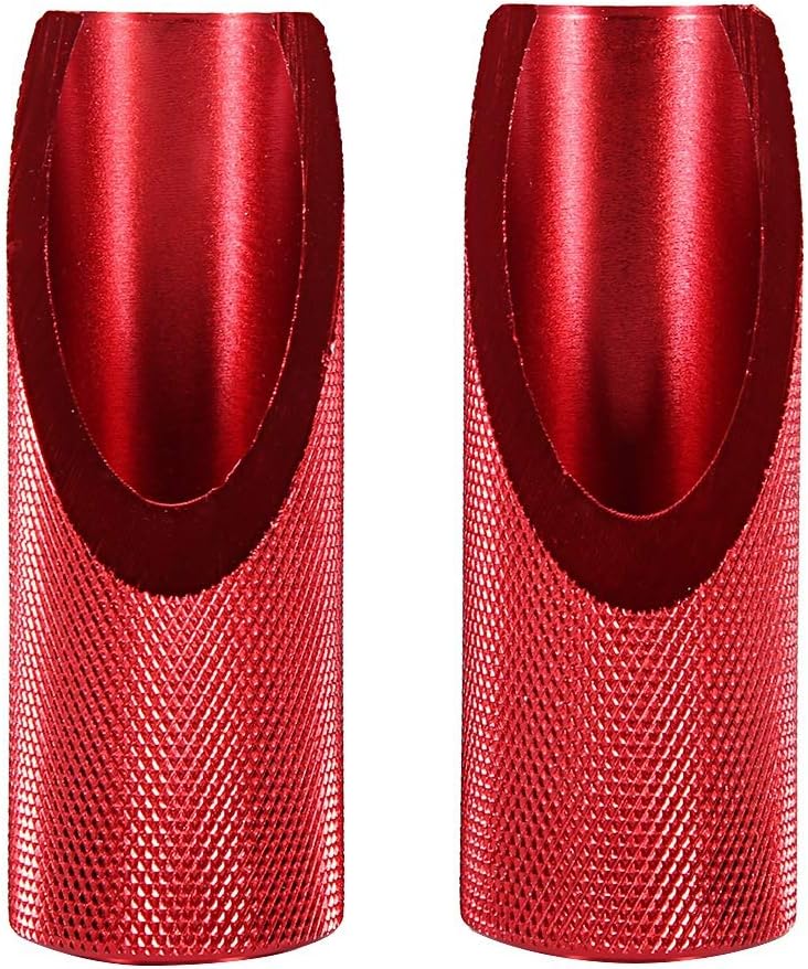 Foot Pegs, 2pcs Motorcycle Foot Peg Fit for (Red)