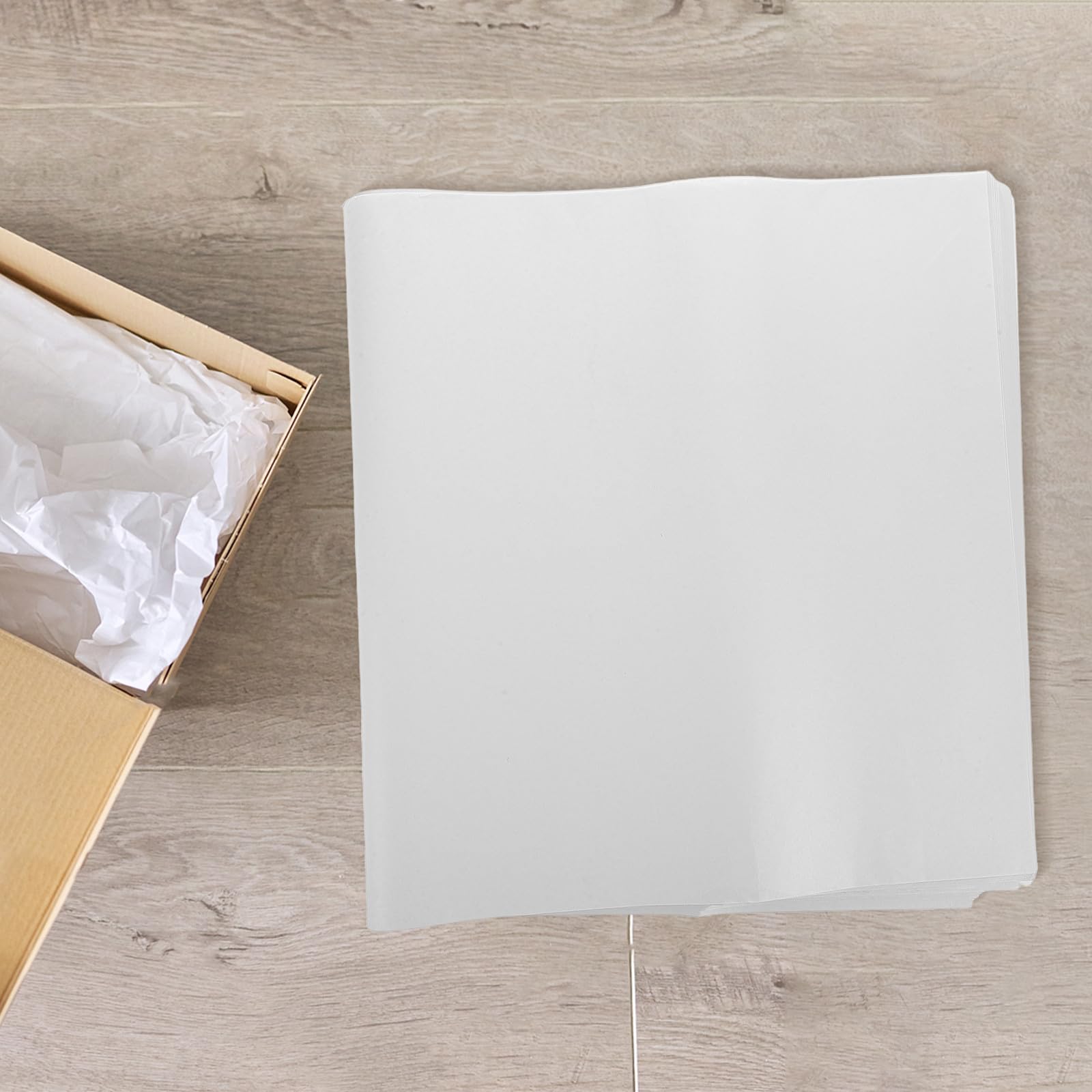 Feuille D'emballage 100 Feuilles 70x38cm en Papier Blanc | Déménagement et Expédition, Adaptée aux Électroniques et Objets Fragiles, Légère et Résistante
