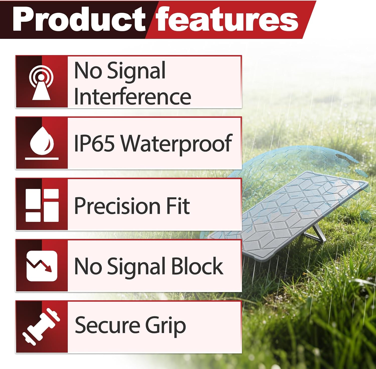Silicone Protective Cover Compatible with Starlink Gen 3, Waterproof Silicone Sleeve for Standard Satellite Dish, Impact & Hail Resistant Outdoor Cover for Roof, RV, and Extreme Conditions - Grey