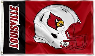 College Flags & Banners Co. Louisville Cardinals Football Helmet 3x5 Flag