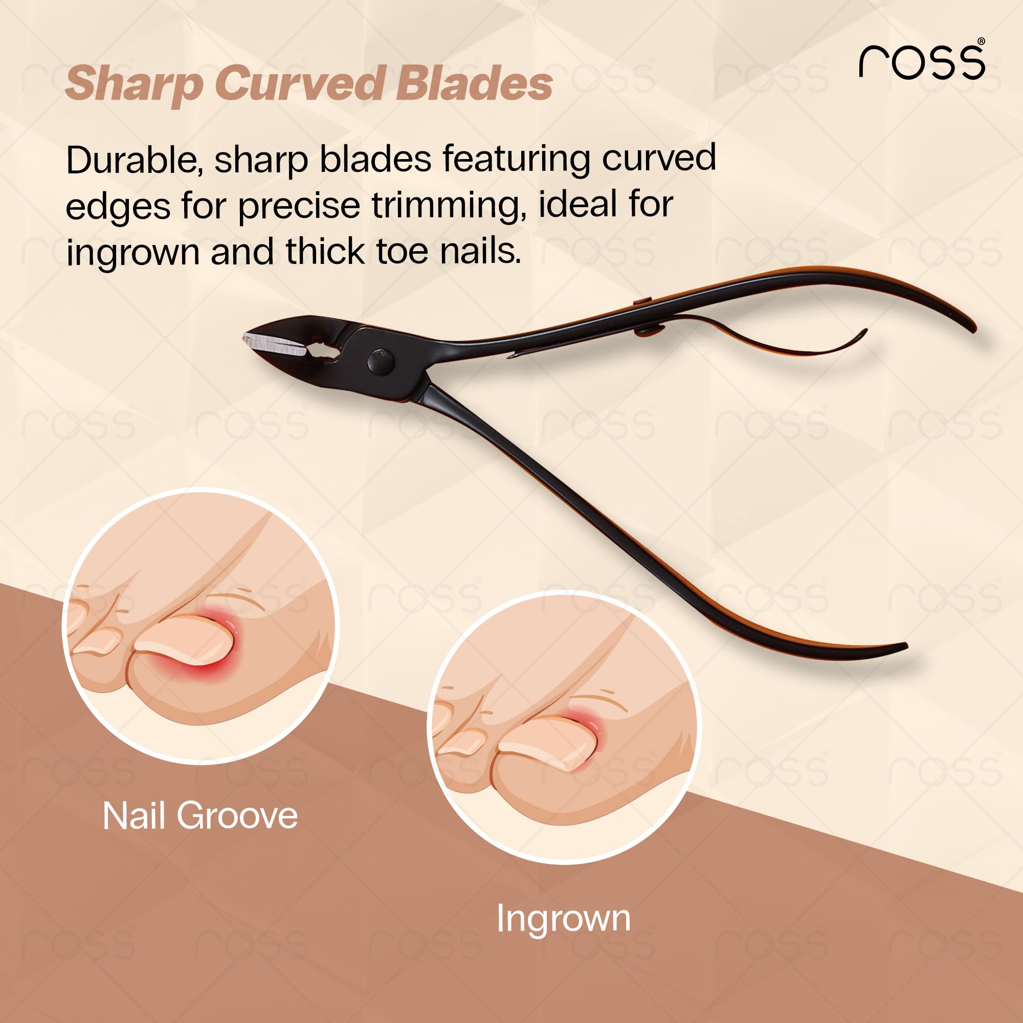 Ross Manicure & Pedicure Kit – Professional Stainless Steel Grooming Set with Nail Clippers, Cuticle Trimmer, Scissors & Tweezers – Travel-Ready Care Kit for Men & Women (18-in-1 Black) 3