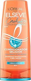 L'Oréal Paris Elseve Condicionador Selador Cachos Longos dos Sonhos com Ácido Hialurônico e Óleo de Rícino, Nutrição Profunda e Definição para Cabelos Cacheados e Ondulados, 400ml