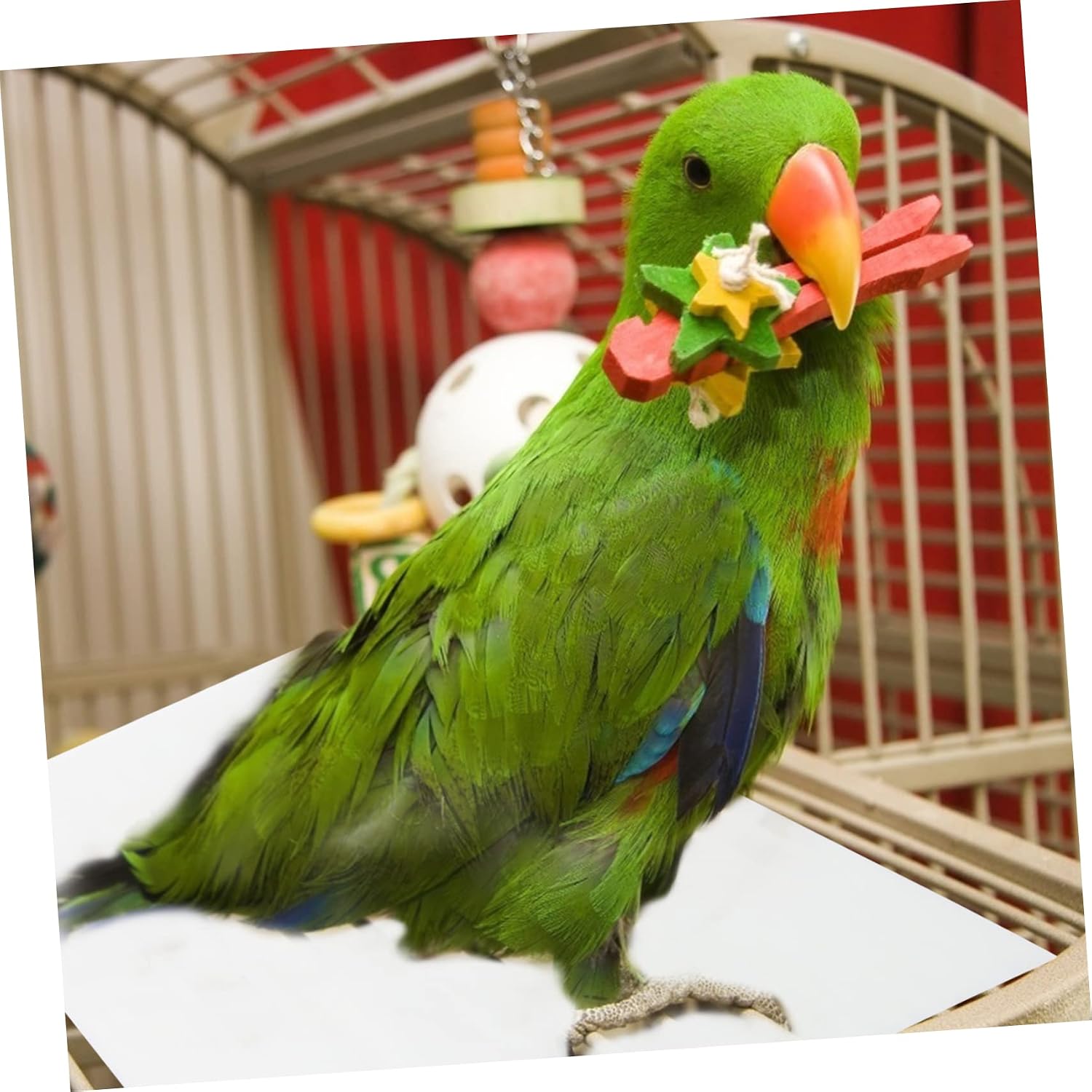 UPKOCH 100Pcs Parrot Cage Paper Liners Disposable Urine Pads for Bird Cages Easy to Use Clean Absorbent Bird Supplies for Daily Parrot Care
