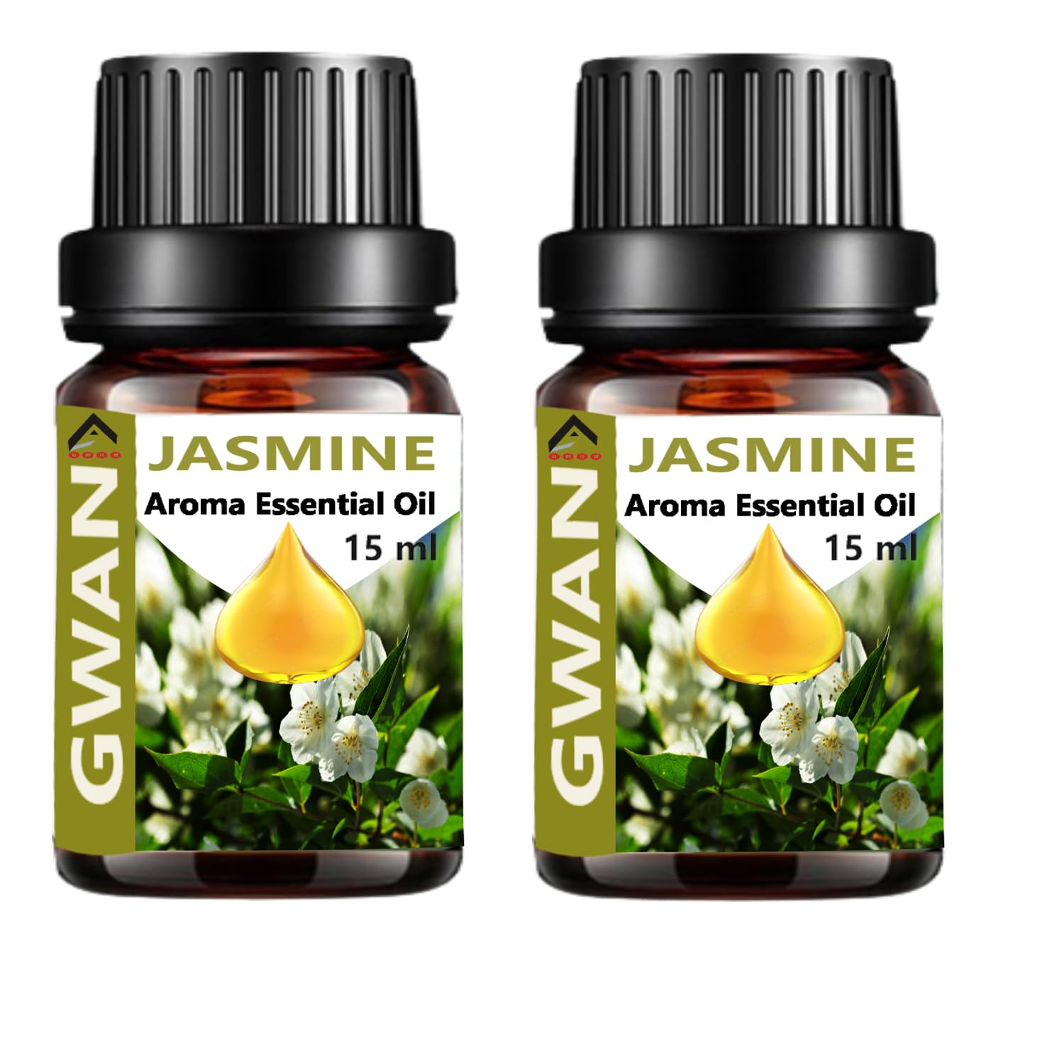 Gwan Aroma Diffuser Essential Oil Natural, Chemicals, Free for Home fragrance Jasmine, (15+15ml, total 30 ml)