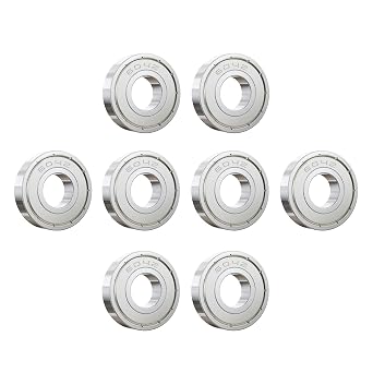 8Pcs 604ZZ Deep Groove Ball Bearing 4x12x4mm Carbon Steel