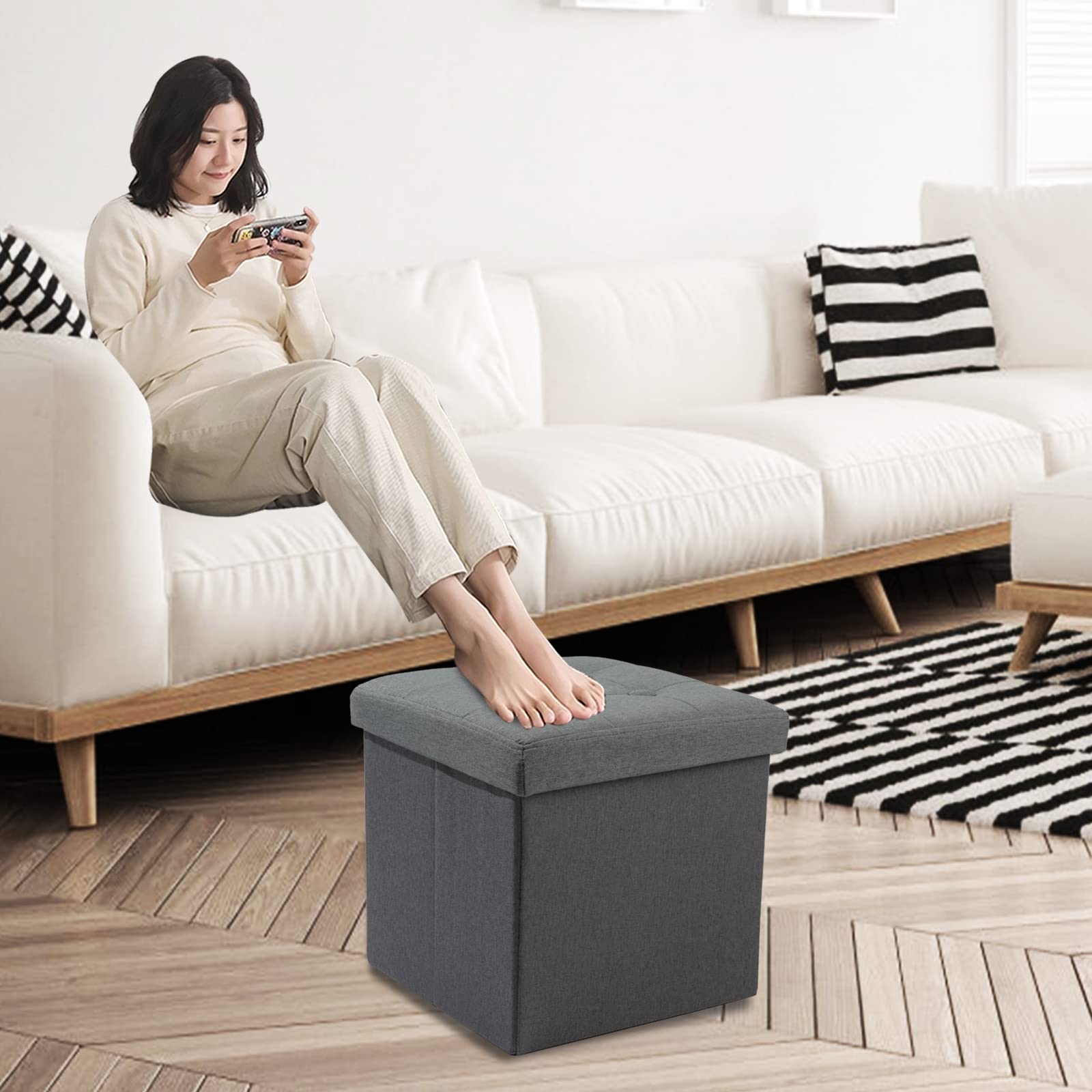 Buy Alasdo Ottoman Storage Ottoman Small Folding Ottoman Cube Table